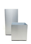 Square stainless steel plant containers