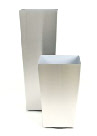 Tall tapered square aluminium plant containers Tall tapered square aluminium plant containers